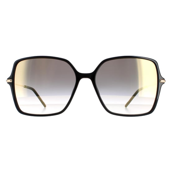 Hugo Boss Butterfly Mens Black Grey Gradient Gold Mirror BOSS 1271/S