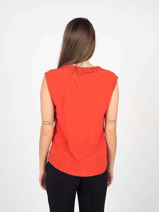Pinko Top Abbuffato 1 de mujer rojo - Image 4