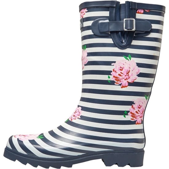 Trespass Womens/Ladies Elena Floral Wellington Boots (Navy/White/Pink)