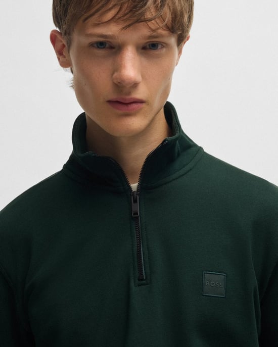 BOSS Orange Zetrust Mens 1/4 Zip Sweatshirt
