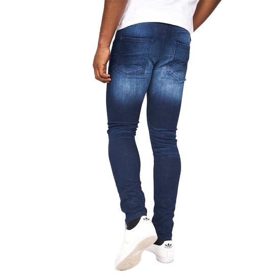 Crosshatch Mens Barbeck Slim Jeans (Dark Wash) - Image 2