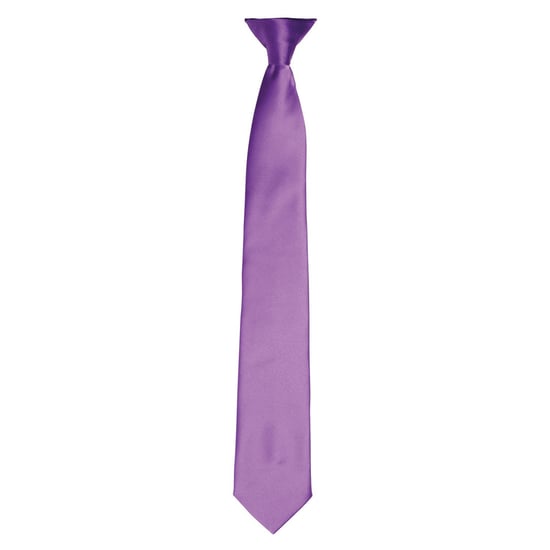 Premier Unisex Adult Satin Tie (Rich Violet) - Image 1