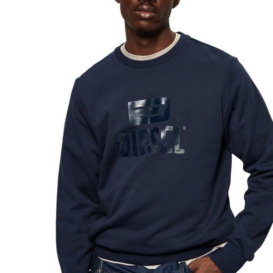 Sudadera Diesel Monotone Azul Marino - Image 4