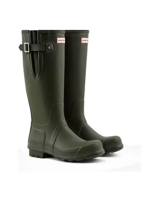 Hunter Mens Original Side Adjustable Boot Dark Olive - Image 2
