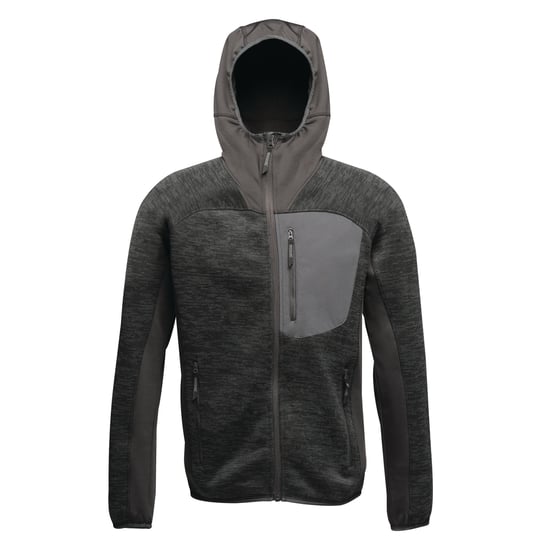 Regatta X-Pro Mens Coldspring Hybrid Hooded Fleece Jacket (Ash) - Image 1