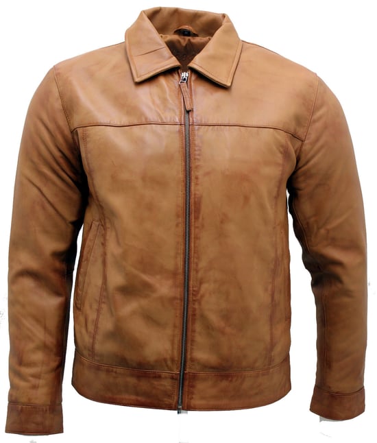 Retro biker jacket from Nappa leather