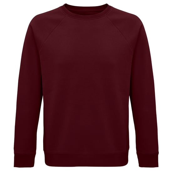SOLS Unisex Adult Space Organic Raglan Sweatshirt (Burgundy) - Image 1