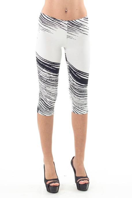 Cropped Print Leggings