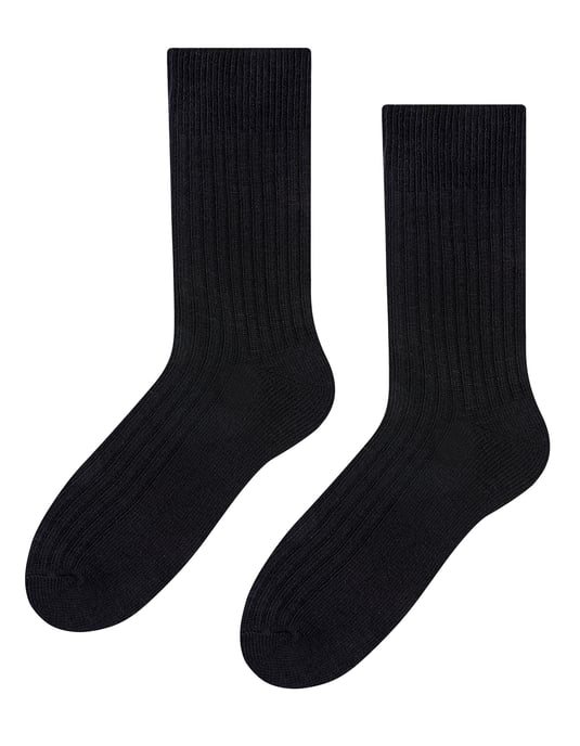 Calcetines de lana de alpaca para hombre - Negro - Image 1