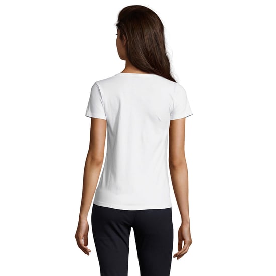 SOLS Womens/Ladies Imperial V Neck T-Shirt (White) - Image 2