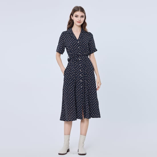 Retro print shirt-dress - Image 2