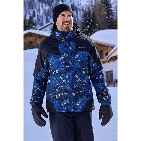 Mountain Warehouse Mens Shadow II Printed Ski Jacket (Dark Blue) - Image 1
