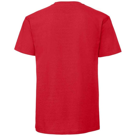 Fruit Of The Loom Mens Ringspun Premium T-Shirt (Red) - Image 2