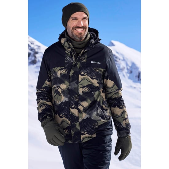 Mountain Warehouse Mens Shadow II Printed Ski Jacket (Dark Green) - Image 1