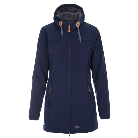Trespass Womens/Ladies Kristen Longer Length Hooded Waterproof Jacket (Navy)