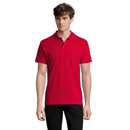 SOLS Mens Spring II Polo Shirt (Red) - Image 1