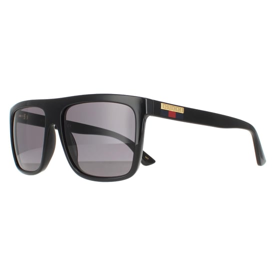 Gucci Square Mens Black Grey GG0748S Sunglasses