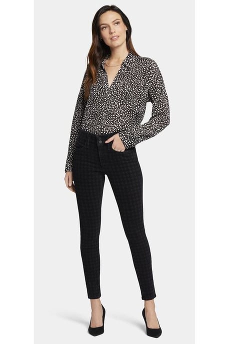 Ami Skinny Jeans Houndstooth Premium Denim