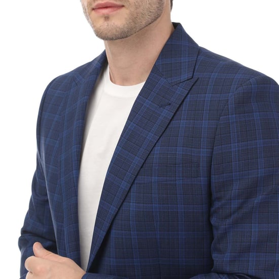 Men's Ted Baker Apolloj Slim Fit Wool Silk Blazer Jacket in Blue