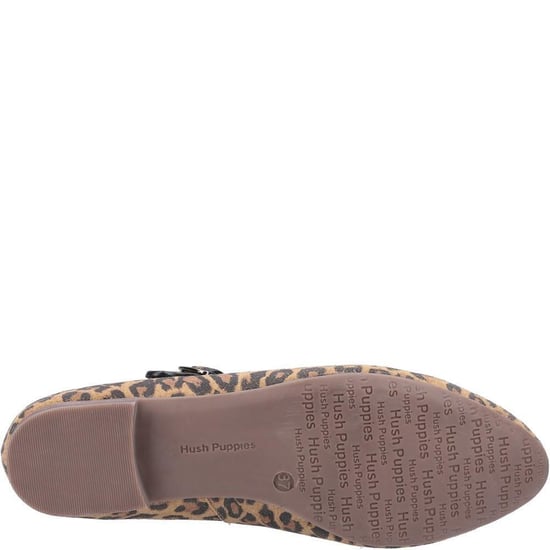 Hush Puppies Womens/Ladies Melissa Leopard Suede Mary Janes (Brown/Black) - Image 4