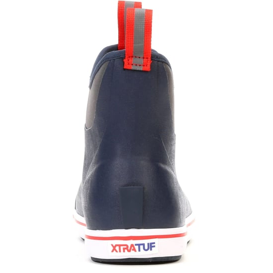 Xtratuf Ankle Deck Rubber Navy/Red Wellington Boots - Image 2
