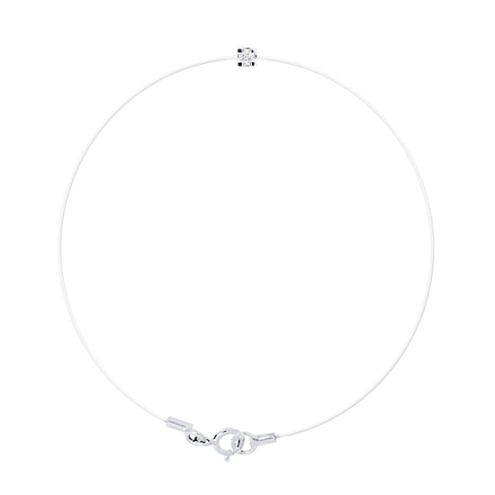 DIADEMA - Bracelet - Transparent Nylon - Real Diamond