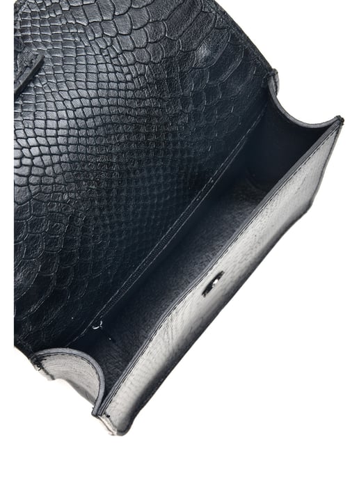 Carla Ferreri SS22 CF 8110 Black Leather Bag - Image 4