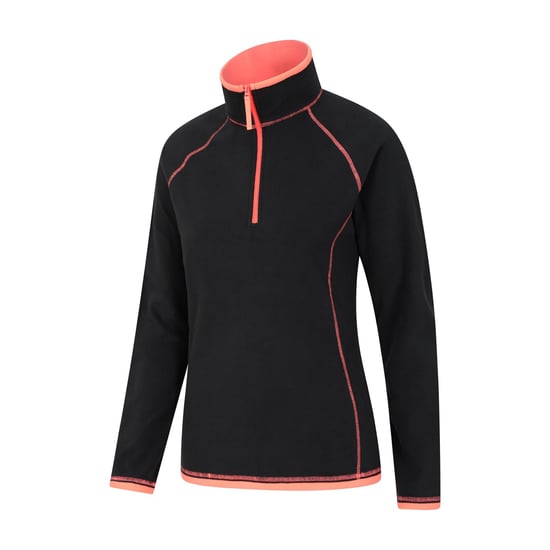 Mountain Warehouse Womens/Ladies Montana Half Zip Fleece Top (Jet Black) - Image 4