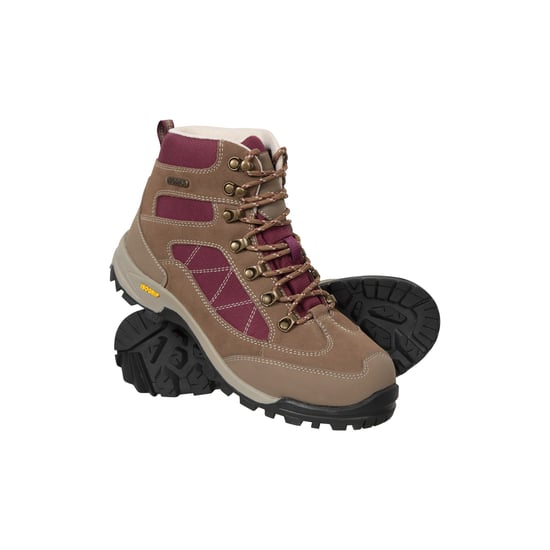 Mountain Warehouse Womens/Ladies Storm Suede Waterproof Hiking Boots (Brown)