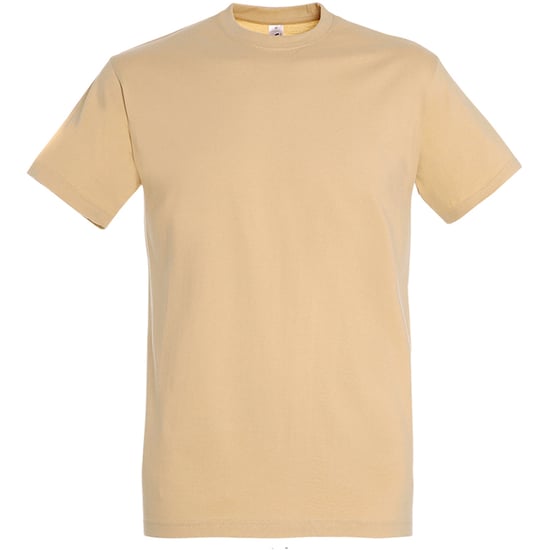 SOLS Mens Imperial Heavyweight Short Sleeve T-Shirt (Sand) - Image 1