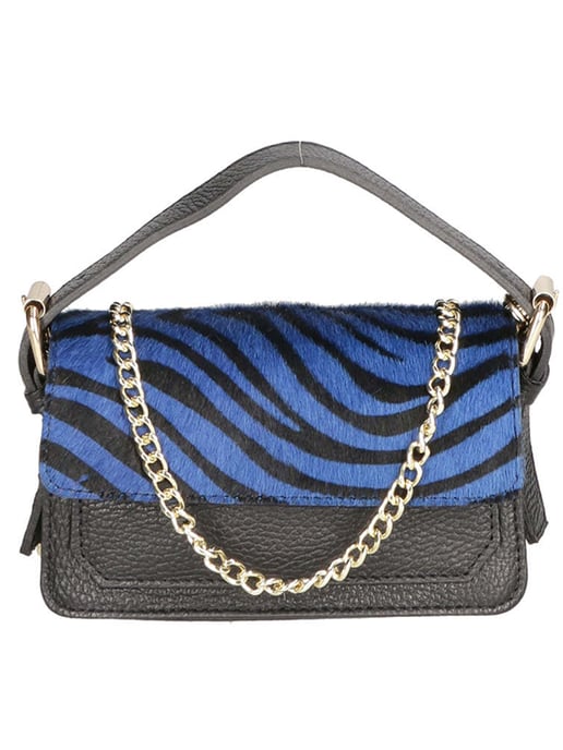 Gave Lux Clutch bag women ZEBRA BLU