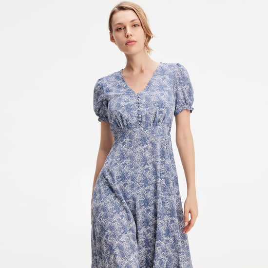 Liberty printed empire dress