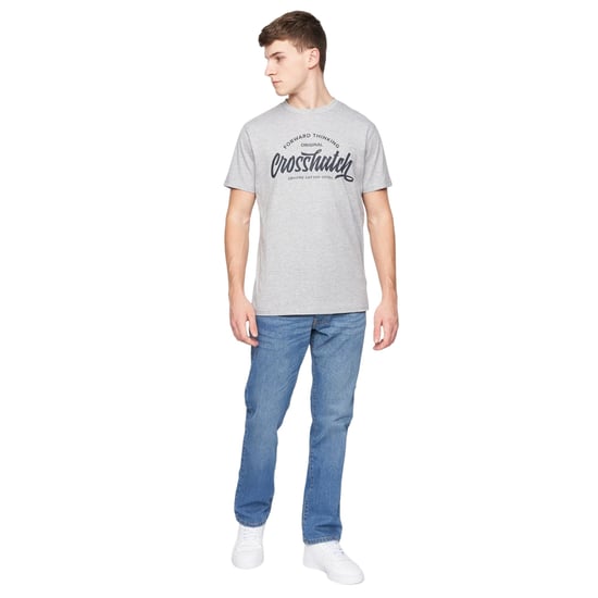 Crosshatch Mens Bandol Straight Leg Jeans (Light Wash) - Image 3
