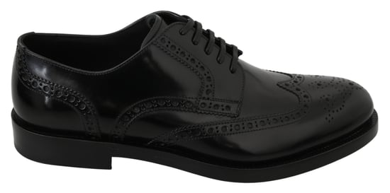 Zapatos Brogue Formales Derby de Cuero Negro Dolce & Gabbana - Image 1
