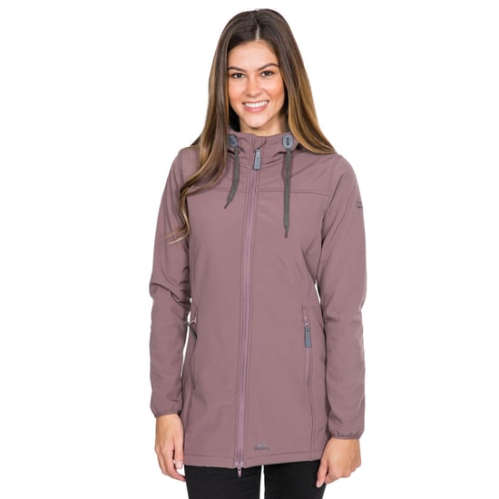 Trespass Womens/Ladies Kristen Longer Length Hooded Waterproof Jacket (Dusty Heather)