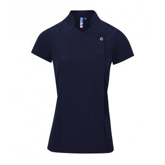 Premier Womens/Ladies Blossom Short Sleeve Tunic (Navy) - Image 1