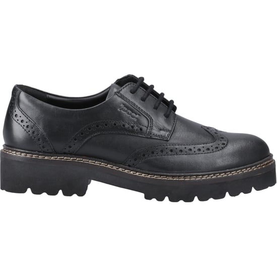 Pod Kortney Leather Women's Black Brogues Shoes - Image 5