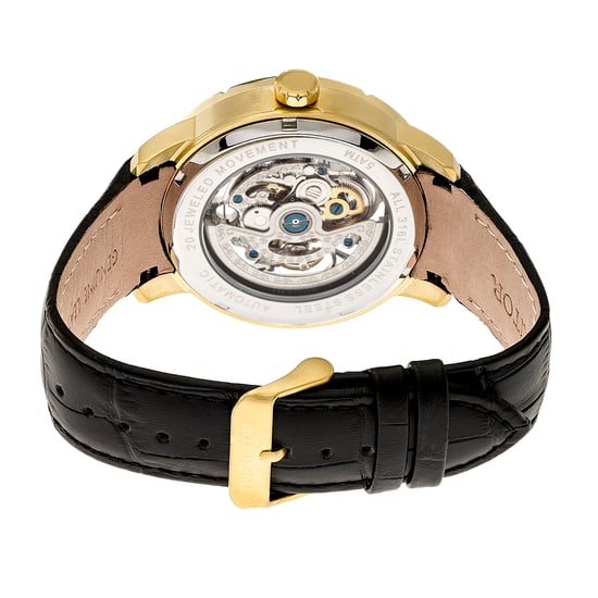 Reloj Esqueletón Automático Heritor Ryder con Correa de Cuero - Image 2