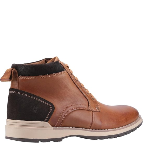 Hush Puppies Mens Dean Leather Boots (Tan) - Image 2