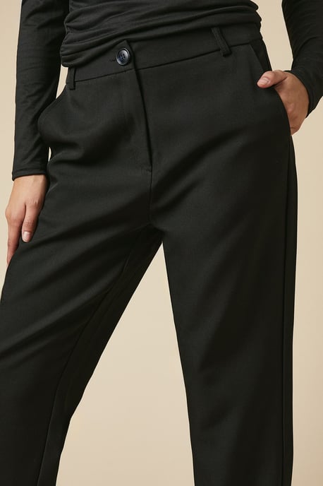 Petite Button Front Ankle Grzer Trouser