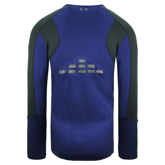 Under Armour HeatGear Fitted Top Long Sleeve Navy Mens Training Top 1306386 574
