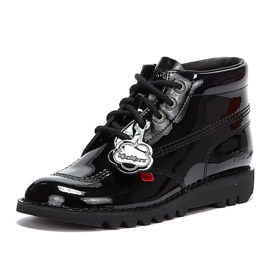 Kickers Kick Hi Womens Patent Boots - (Black) - Image 3
