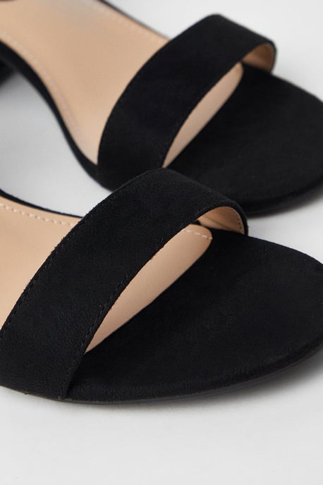 Wide Fit Tommi Barely There Mid Block Heel Sandals - Image 4