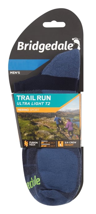 Bridgedale - Calcetines Deportivos Ultraligeros de Merino para Hombre - Azul - Image 2