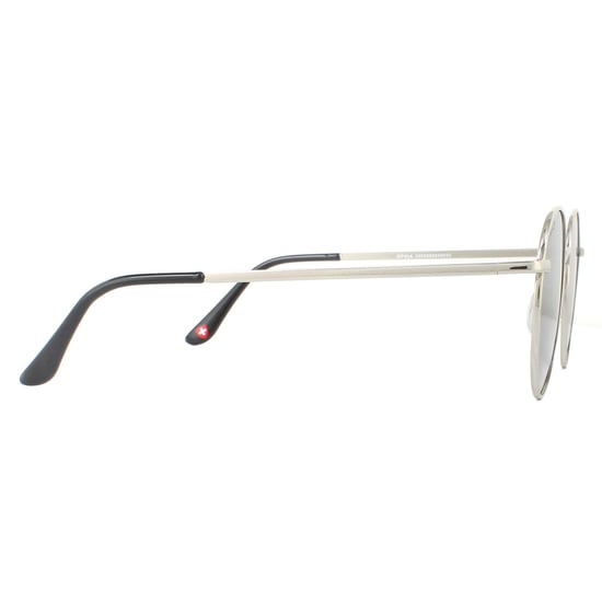 Gafas de sol polarizadas Montana Round Unisex Smoke Plata - Image 4