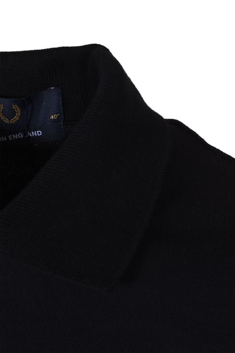Fred Perry La Original Hecha en Inglaterra Camisa Polo Negra - Image 3
