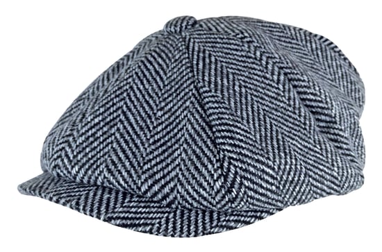 Los hombres de espiga patrón de lana forrada de lana de invierno Newsboy Gorro - Image 1