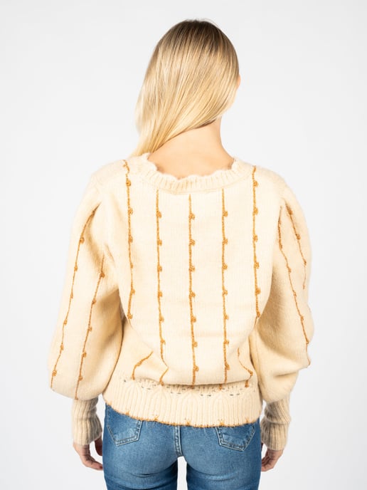 Silvian Heach Suéter Kuina de mujer beige, cremoso - Image 4