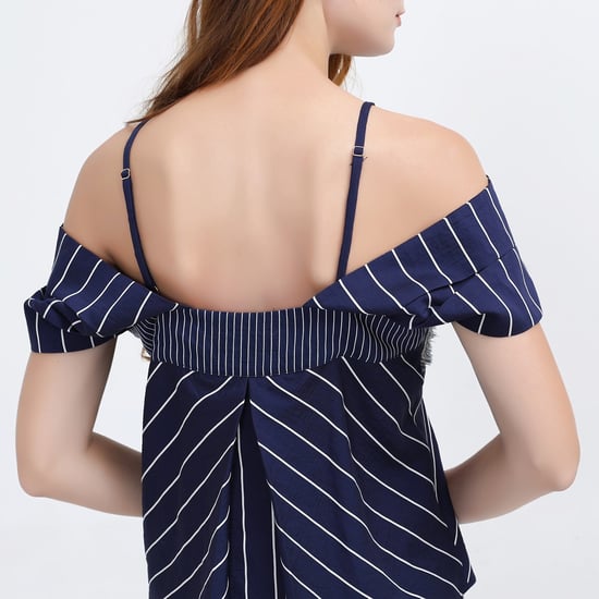 Off-Shoulder Stripe Top - Image 4