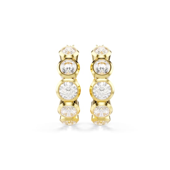 Swarovski 'Imber Organic' Women's Gold Plated Metal Hoop Earrings - Gold 5711483 - Image 2